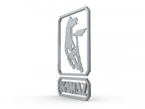 kamaz logo 2 Model 3D