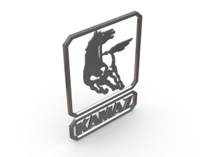 kamaz logo 2 Model 3D