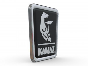 kamaz logo 3 Modello 3D