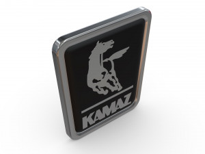 kamaz logo 3 Modello 3D