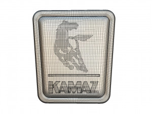 kamaz logo 3 Modello 3D
