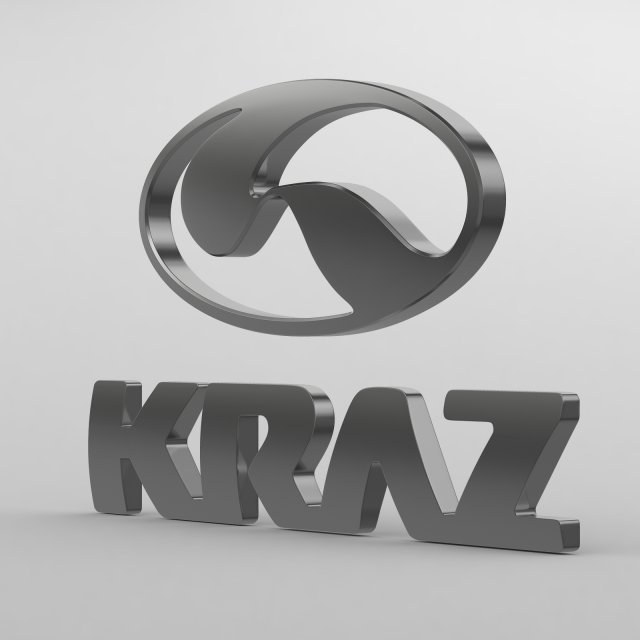kraz logo Modelo 3D .c4d .max .obj .3ds .fbx .stl .blend 