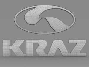 kraz logo Modelo 3D