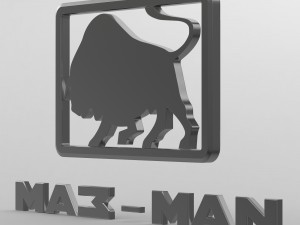 maz man logo 3D Model