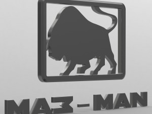 maz man logo Modelo 3D