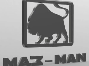 maz man logo 3D Model