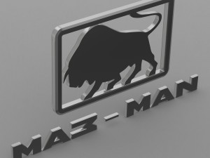 maz man logo Modelo 3D