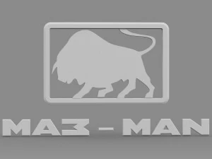 maz man logo 3D Model