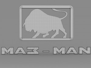 maz man logo Modelo 3D