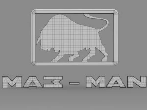 maz man logo 3D Model