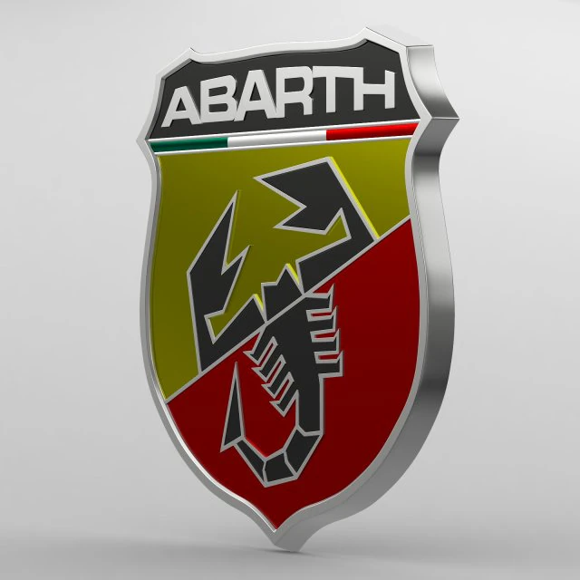 abarth logo 3D Model .c4d .max .obj .3ds .fbx .stl .blend