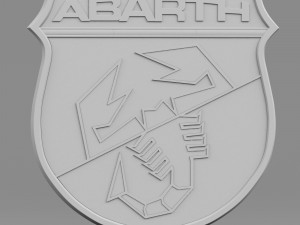 abarth logo 3Dモデル