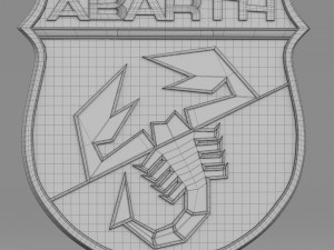 abarth logo 3Dモデル