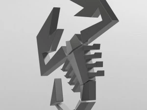 abarth logo 2 3D Model