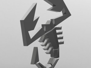 abarth logo 2 3D Model