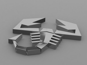 abarth logo 2 3D Model