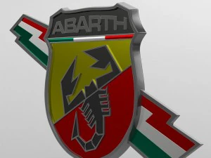 logo abarth5 Modello 3D