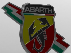 abarth logo 5 Modello 3D