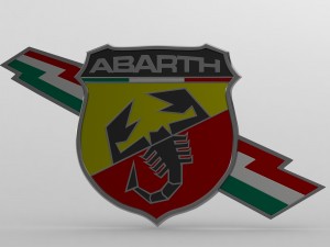 abarth logo 5 Modello 3D