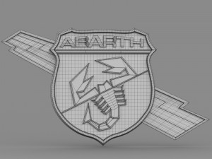 abarth logo 5 Modello 3D