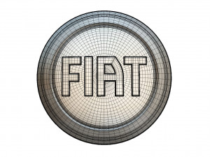 fiat logo 3Dモデル