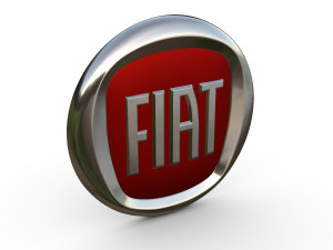 fiat logo 2 Model 3D