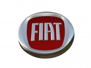 fiat logo 2 Model 3D