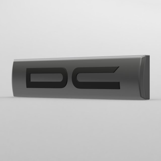 dc logo Modelo 3D .c4d .max .obj .3ds .fbx .stl .blend 