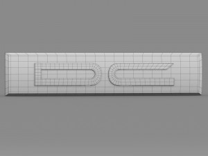 dc logo Modelo 3D
