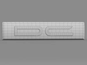 dc logo 3D Model
