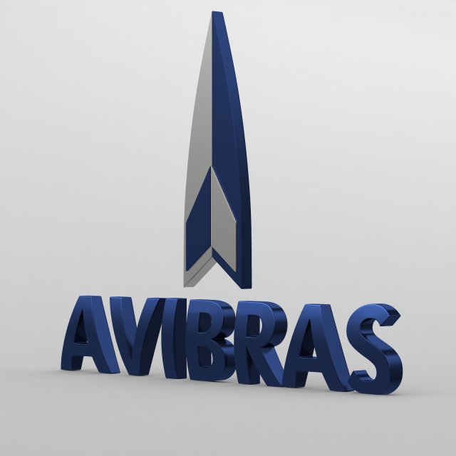 avibras logo Modelo 3D .c4d .max .obj .3ds .fbx .stl .blend 