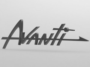 avanti logo 3Dモデル