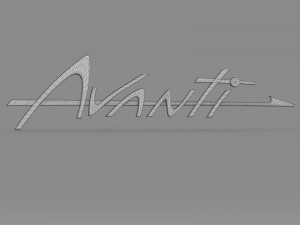 avanti logo 3Dモデル