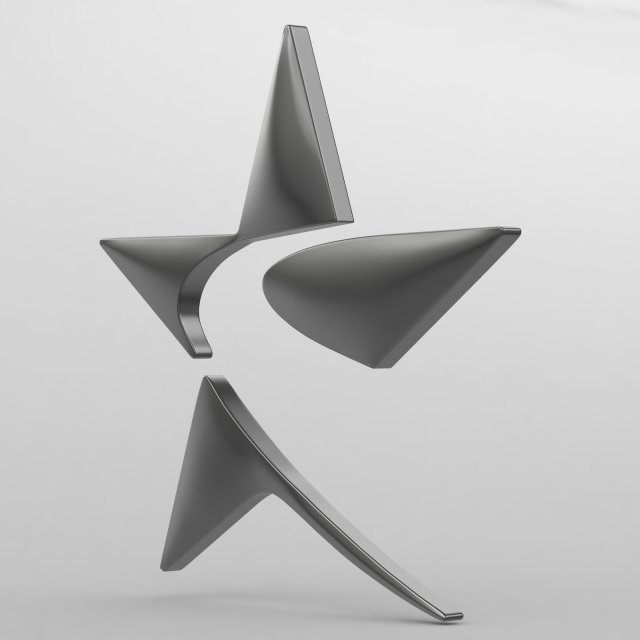 autostar logo 3D 模型 .c4d .max .obj .3ds .fbx .stl .blend 