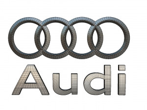audi logo 3D 모델