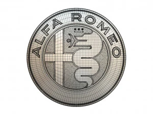 alfa romeo logo 3D Model