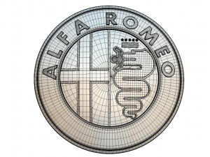 alfa romeo logo 3D Модель