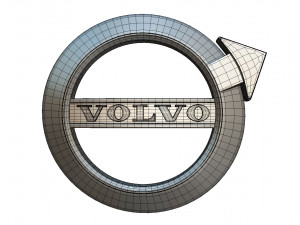 volvo logo 2 Model 3D