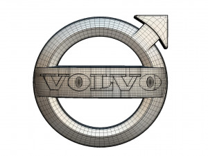 volvo logo 3 Modelo 3D