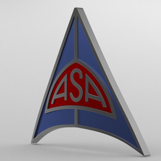 asa logo 3D Модель .c4d .max .obj .3ds .fbx .stl .blend 