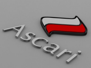 ascari logo Modello 3D
