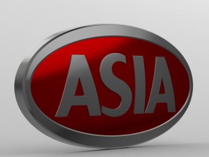 asia logo Modèle 3D