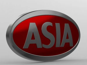 asia logo 3D Model
