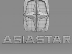 asiastar logo 3D Model