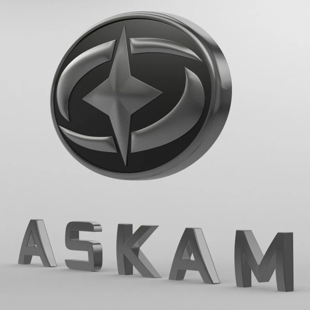 askam logo 3D Model .c4d .max .obj .3ds .fbx .stl .blend 