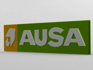 미국 로고 3D 모델