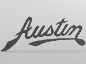 austin logo Modelo 3D