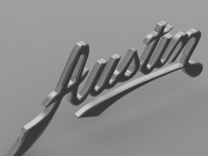 austin logo Modelo 3D