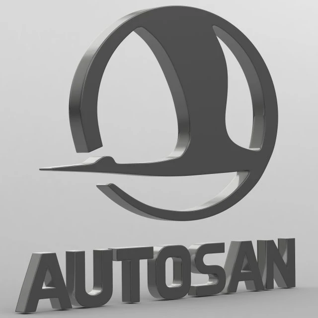 autosan logo 3D Model .c4d .max .obj .3ds .fbx .stl .blend 