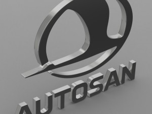 autosan logo Modelo 3D